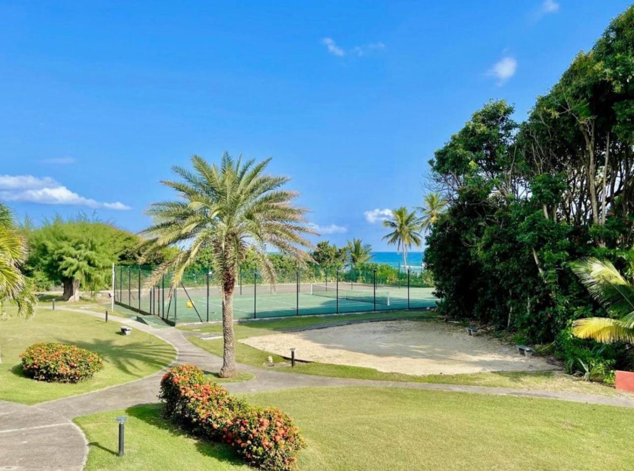 Guadeloupe- Saint-Francois- Residence Anse Des Rochers - Appartement Quart De Villa Etage - Vue Mer- 4 Personnes - Lit Bebe Sur Demande - Citerne Et Wifi Prives -Animaux Ok-Acces Plage Direct -Apnee Bien-Etre Experience Sur Demande Avec Instructeur A Exterior foto